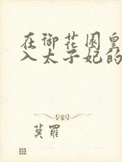在御花园皇上进入太子妃的小说