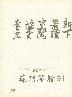 幸福宝最新章节免费阅读下载