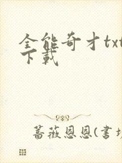 全能奇才txt下载