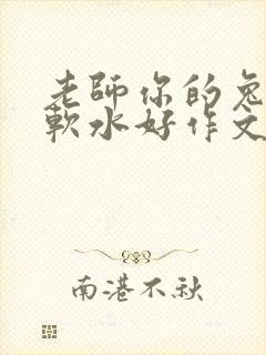 老师你的兔子好软水好作文免费阅读