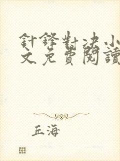 针锋对决小说全文免费阅读完整版