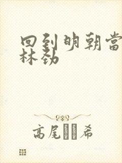 回到明朝当王爷林劲