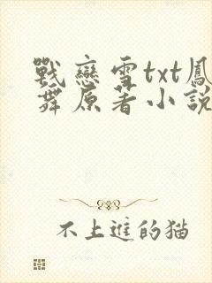 战恋雪txt凤舞原著小说