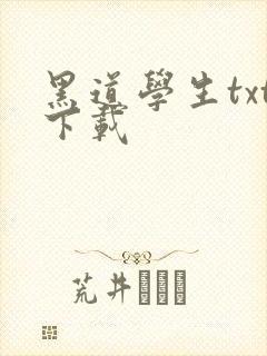 黑道学生txt下载