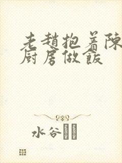 老赵抱着陈婷在厨房做饭