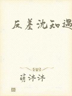 反差沈知遇晏应