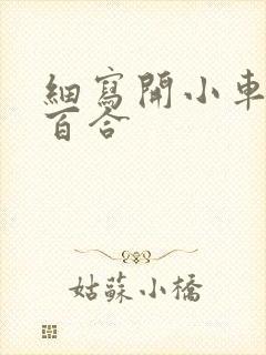 细写开小车车的百合