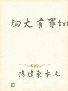 胸大有罪txt
