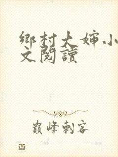 乡村大婶小说全文阅读