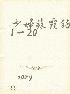 少妇苏霞的沉沦1一20