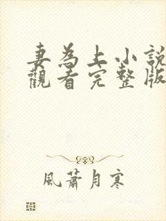 妻为上小说免费观看完整版笔趣阁