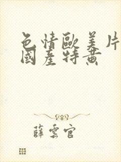 色情欧美片午夜国产特黄