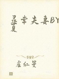 寻常夫妻BY写夏