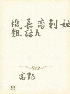 机长脔到她哭h粗话h