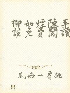 柳如烟陈平安小说免费阅读全文