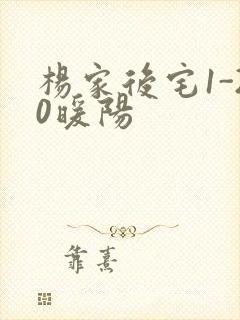 杨家后宅1-20暖阳