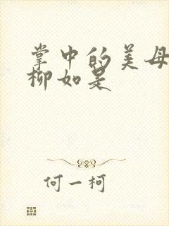 掌中的美母版主柳如是