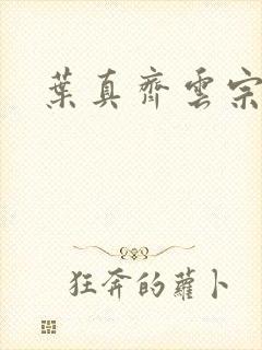 叶真齐云宗免费