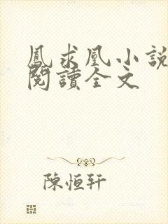 凤求凰小说免费阅读全文