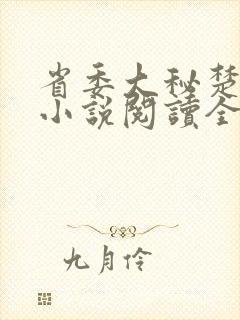 省委大秘楚东恒小说阅读全文