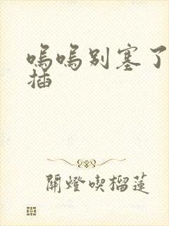 呜呜别塞了啊抽插