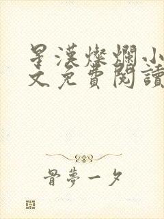 星汉灿烂小说全文免费阅读