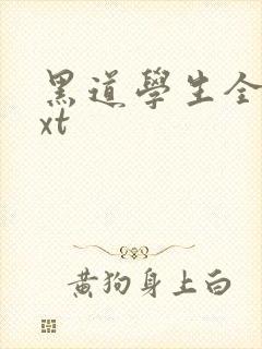 黑道学生全集txt
