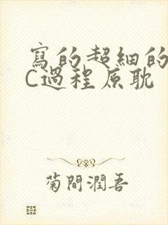 写的超细的多肉C过程原耽