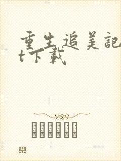 重生追美记txt下载