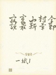 寂寞山村全部小说最新章节