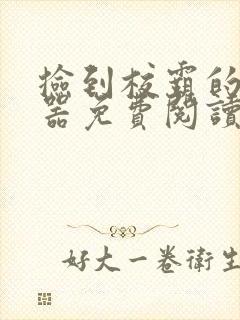 捡到校霸的遥控器免费阅读