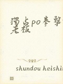 独占po拳击馆老板