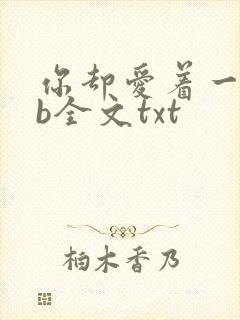 你却爱着一个sb全文txt