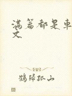 满篇都是车的古文