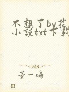 不想了by花卷小说txt下载