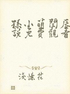 孙小萌闫辰的小说免费观看