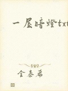 一屋暗灯txt
