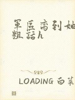 军区脔到她哭h粗话h