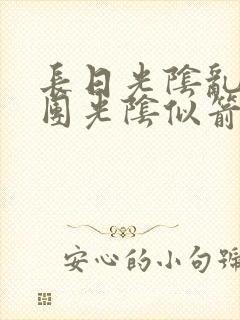 长日光阴乱作一团光阴似箭眇眇