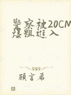警察被20CM爆粗进入