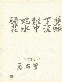 骑蛇难下双金银花水中泥鳅