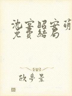 沈宴昭安萌全文免费结局