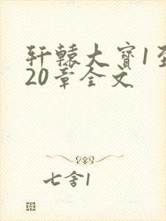 轩辕大宝1至720章全文