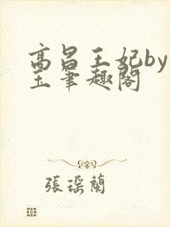 高昌王妃by黛玉笔趣阁