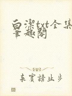 白洁txt全集笔趣阁