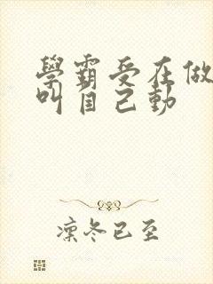 学霸受在做作业叫自己动