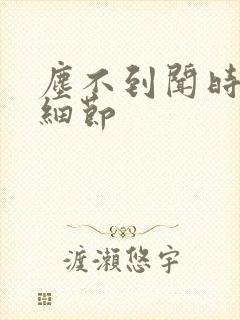 尘不到闻时顶腰细节