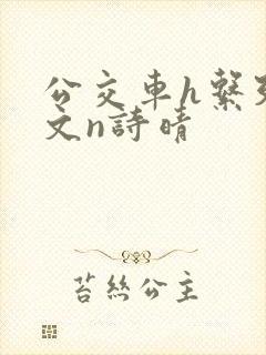 公交车h系列辣文n诗晴