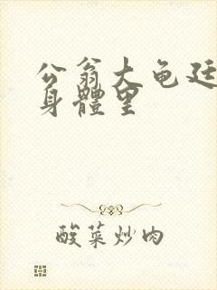 公翁大龟廷进我身体里