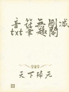 音符无删减全文txt笔趣阁